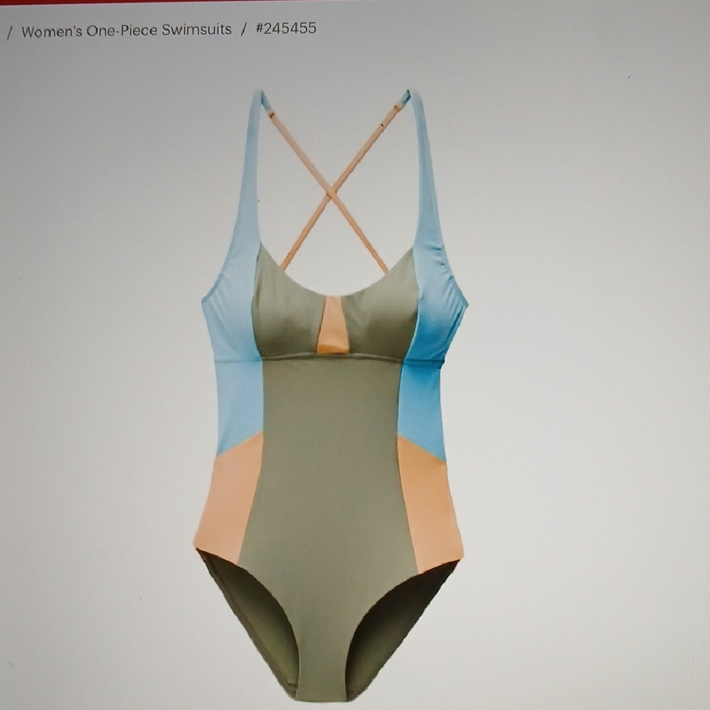 14 Prana Tulum One-Piece Swimsuit. Sweet Agave Color